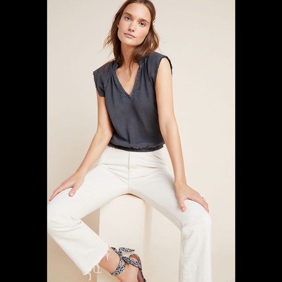 Anthropologie Cloth and Stone V-neck Blouse